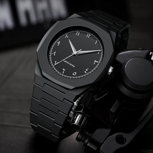 Middle East Arabic Digital Plastic Strap Quartz Men's Watch