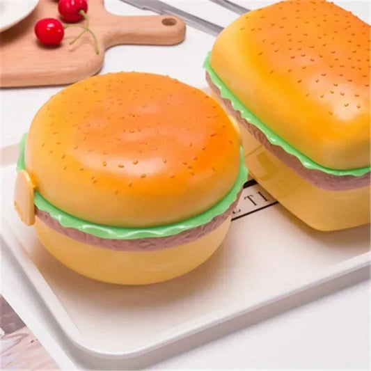 Hamburger Lunch Box Double Tier